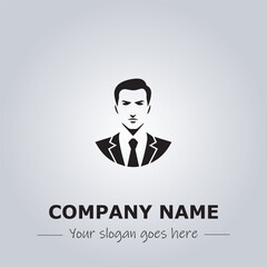 A Man logo company design illustration
