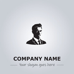A Man logo company design illustration
