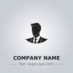 A Man logo company design illustration
