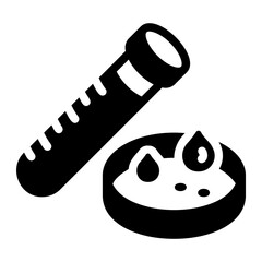 blood tube Solid icon