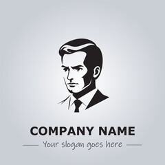 A Man logo company design illustration
