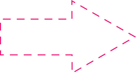 Math Geometric Dashed Line Shapes