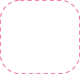 Math Geometric Dashed Line Shapes