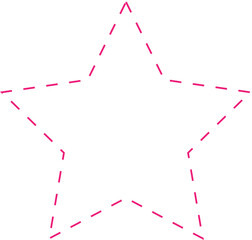 Math Geometric Dashed Line Shapes
