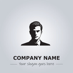 A Man logo company design illustration
