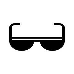 Minimalist solid glasses icon symbolizing professional and casual eyewear for daily use.
