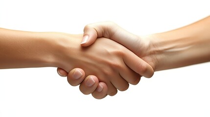 professional handshake in modern office setting male and female business colleagues seal the deal with a firm handshake symbolizing partnership and teamwork