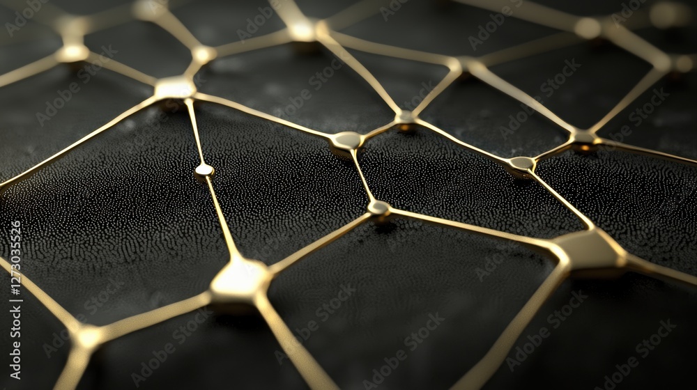 Poster glowing neural network visualization with deep learning design elements