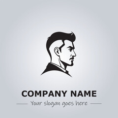 A Man logo company design illustration
