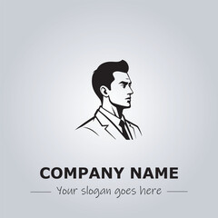 A Man logo company design illustration
