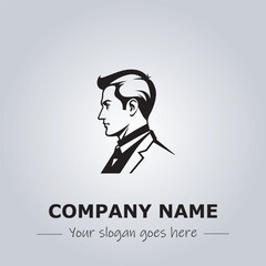 A Man logo company design illustration
