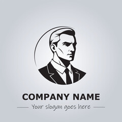 A Man logo company design illustration
