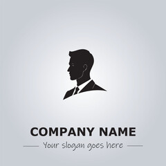 A Man logo company design illustration
