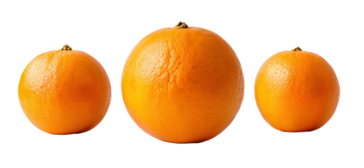 Oranges Isolated on a Transparent Background