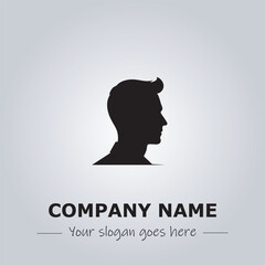 A Man logo company design illustration

