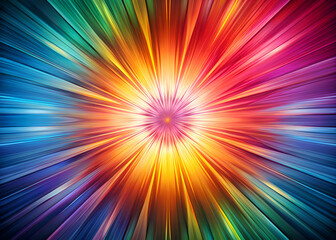 Obraz premium Abstract Rainbow Explosion of Light and Color.