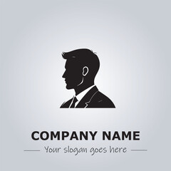 A Man logo company design illustration
