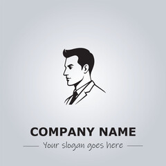 A Man logo company design illustration
