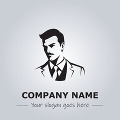 A Man logo company design illustration

