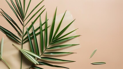 Fototapeta premium The Green Background of Palm Sunday: An Exploration of Color Culture and Spiritual Connotations in the Religious Context