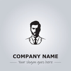 A Man logo company design illustration
