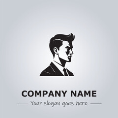 A Man logo company design illustration
