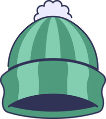 Winter Hat Icon Illustrations