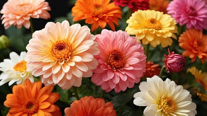 "Dahlia in Full Bloom"