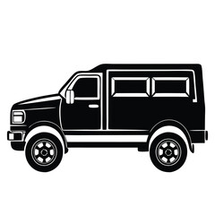 Ttruck silhouette on white background vehicle