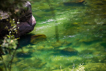Keketuohai Scenic Spot and Clear River Water in Altay Region, Xinjiang, China