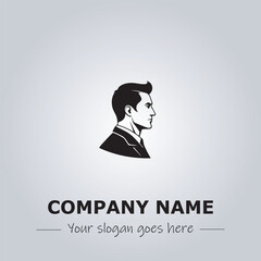 A Man logo company design illustration
