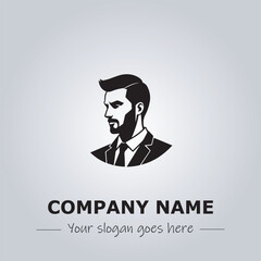 A Man logo company design illustration
