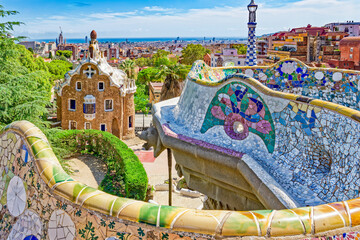 Barcelona. Gorgeous and amazing Park Guel .