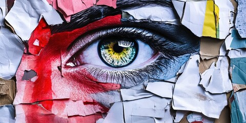 american censorship concept with patriotic government fascism