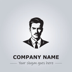 A Man logo company design illustration
