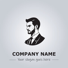 A Man logo company design illustration
