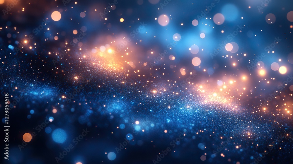 Poster soft blue bokeh abstract background with gentle light effects and blurred circles ideal for elegant 