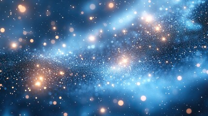 Obraz premium soft white bokeh circles on a light blue abstract background perfect for elegant designs festive event visuals and dreamy digital backdrops with a gentle blur effect