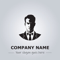 A Man logo company design illustration
