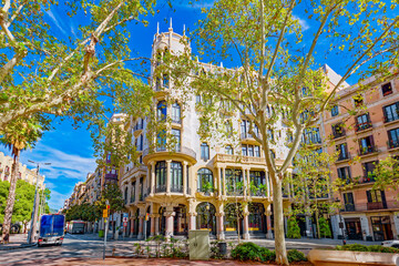 District Eixample. Fuster House .Barcelona.