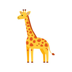 giraffe simple vector with white background © Fajar