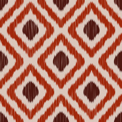 ikat pattern and fabric. Abstract background for wallpaper, textures, textile.