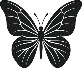 Graceful Butterfly Silhouette Vector – Elegant Nature-Inspired Design