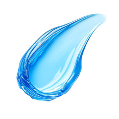 Blue Water Drop Abstract Splash Design Element,