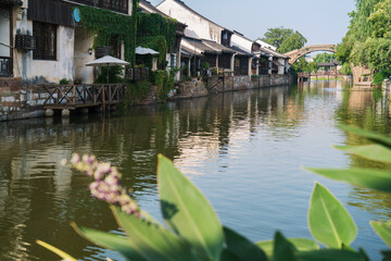 Old houses, rivers, and bridges in Zhouzhuang Ancient Town, Suzhou City, Jiangsu Province, China On April 18th, 2023