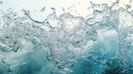 Melting ice caps with water rushing into the ocean â€“ Global warming consequences