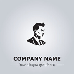 A Man logo company design illustration
