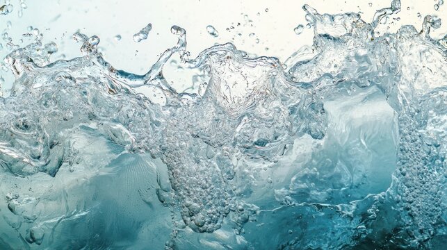 Melting ice caps with water rushing into the ocean â€“ Global warming consequences