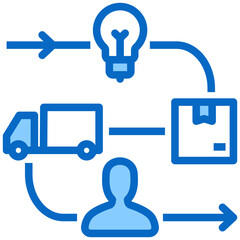 Obraz premium Process Icon