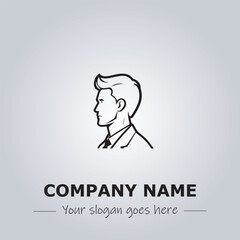 A Man logo company design illustration
